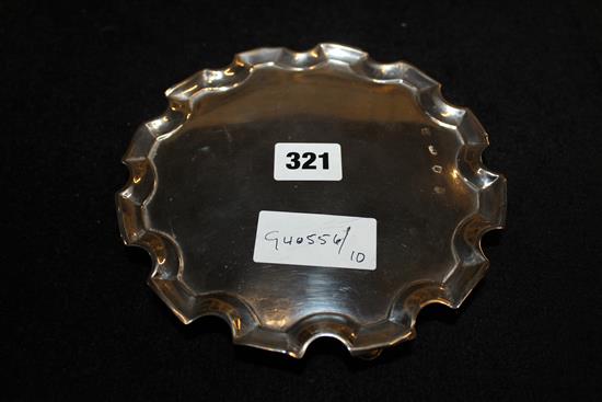 Small silver salver